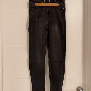 Liverpool Dark Grey Skinny Jeans with Smooth Texture